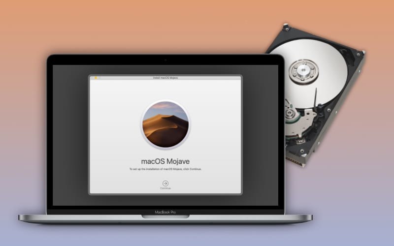 clear a mac hdd and install it for a pc